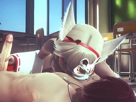 Yaoi Femboy - Fox Femboy having sex in class - Sissy crossdress Japanese Asian Manga Anime Film  Game Porn Gay asian gay porn 勾引