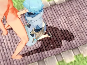 Genshin Impact Yaoi - Tartaglia x Chongyun HardSex - Sissy crossdress Japanese Asian Manga Anime Game Porn Gay rock gay chinese porn