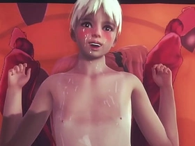 Yaoi femboy Kitten POV Handjob and fucked in his room - Japanese sissy boy porn gay chinese creampie