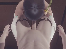 Genshin Impact Yaoi - Venti Arcont Blowjob with POV (uncensored) - Japanese asian manga anime game porn gay sissy asian stud gay porn