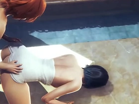 Genshin Impact - Venti Hardsex a public bath - Sissy crossdress Japanese Asian Manga Anime Game Porn Gay gay porn japanese train