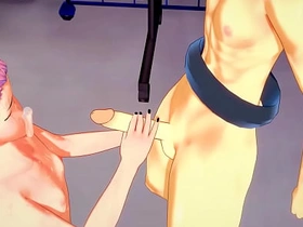 Jujutsu Kaisen Yaoi - Yuji Itadori Handjob and fucked by Sakuna - Sissy crossdress Japanese Asian Manga Anime Game Porn Gay porn hub chinese gay porn