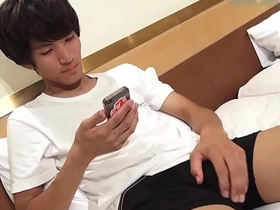 サッカーや野球を経験しているスポーツ系スリ筋巨根男子のホテルオナニー♪ japanese teen boy gay porn
