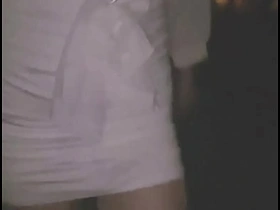 【露出】第一次女装伪娘户外露出：包臀裙 肉丝 高跟鞋 asian only fans gay porn