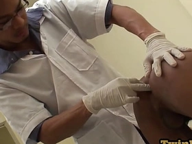 Asian pissing twink barebacked by doctor after anal exam gay japan porn hd
