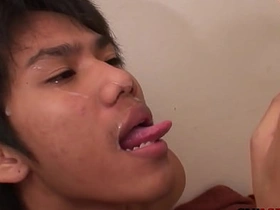 Cocksucking Asian twinks have bareback duo before pissing massage japan gay porn