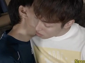 Asian twink rides dong and cums japanese spy gay porn