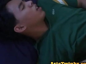 Pickedup Asian twink anal stuffed after giving blowjob asian gay butt porn