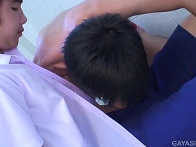 Asian Twinks Gab and Game Bareback Fuck staxx chinese gay porn