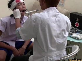 Asian twink fucked in ass and seduced by doctor in office chinese gay teen porn tube
