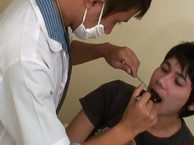 Slim Asian patient barebacked by doctor for cumshot fat chinese boy gay porn