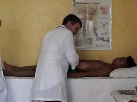 Asian patient anal licked while threeway breeded by doctors korean gay porn jerk off