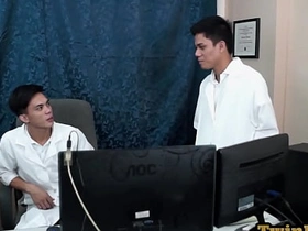 Asian medical uniform twinks bareback anal in the office chinese boy addictions gay porn