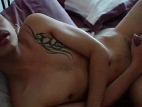 Thai Gay Boy Kai wanking his asian cock japan gay porn exfeed