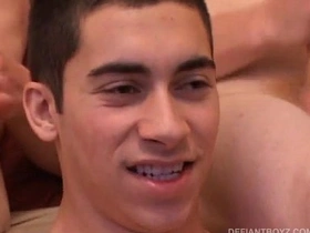 Young Threesome Cock Suckers Eat Their Cum sauna japan gay porn