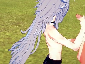 Genshin Impact Yaoi - Razor Handjob and fucked by Diluc - Japanese Asian manga anime game porn gay future japan gay porn