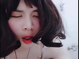 asian shemale maid masturbate in uniform with big dildo rough chinese top gay porn